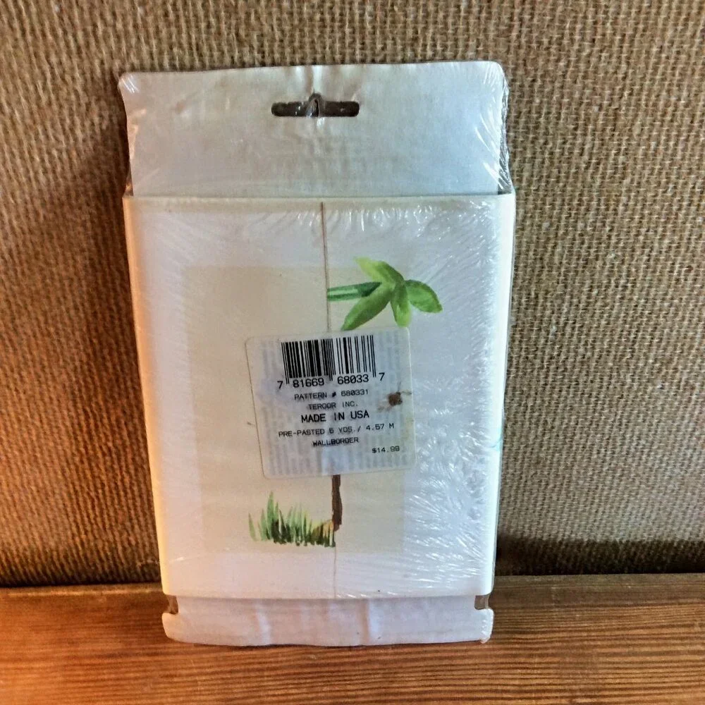 Tercor Amethyst Collection Bird Wall Border Pre-Pasted 5 Yd NIP Vintage Decor